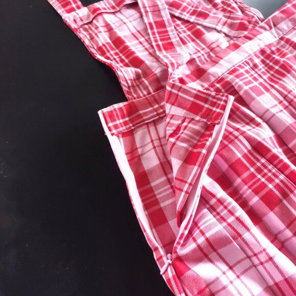 Collusion Pleated Overall Pinafore Mini Dress - Picture 4 of 6